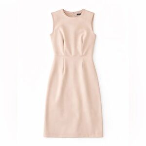 Ann Taylor Sleeveless Tan Midi Dress
